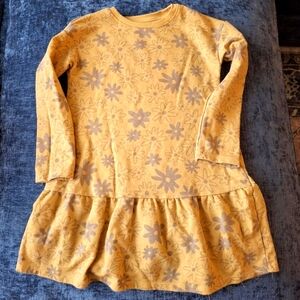 Yellow Okie Dokie 5T Girls Flower Dress